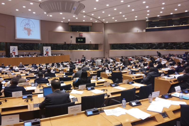 Global Fund Executive Director addresses parliamentarians from 106 countries at European Parliament in Brussels
