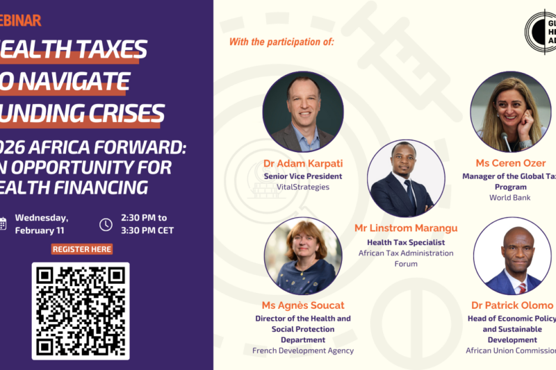 “Health taxes to navigate funding crises” – Africa Forward 2026 Summit: an opportunity for health financing